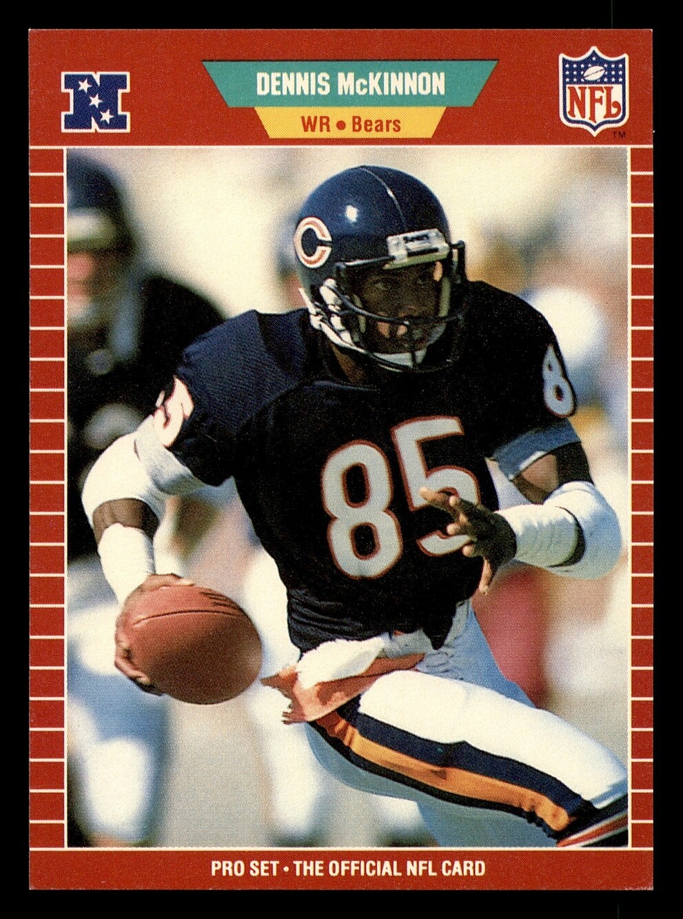 1989 Pro Set #43 Dennis McKinnon Card